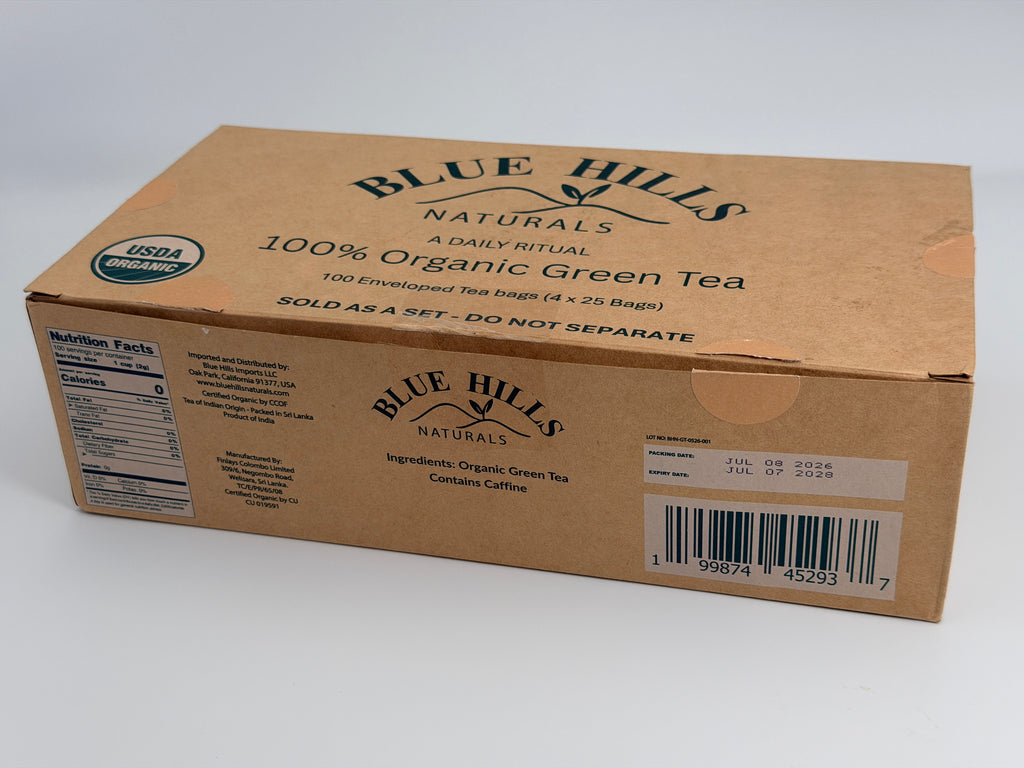 Organic Green Tea – 4 Pack (100 Sachets)