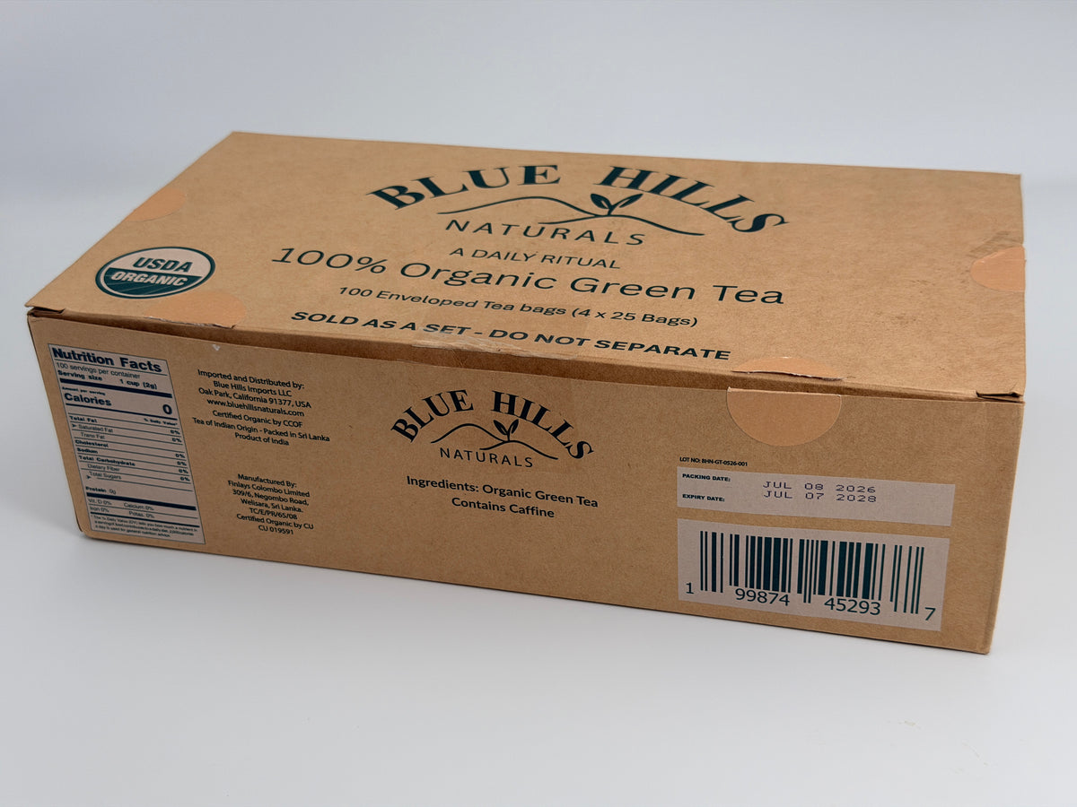 Organic Green Tea – 4 Pack (100 Sachets)